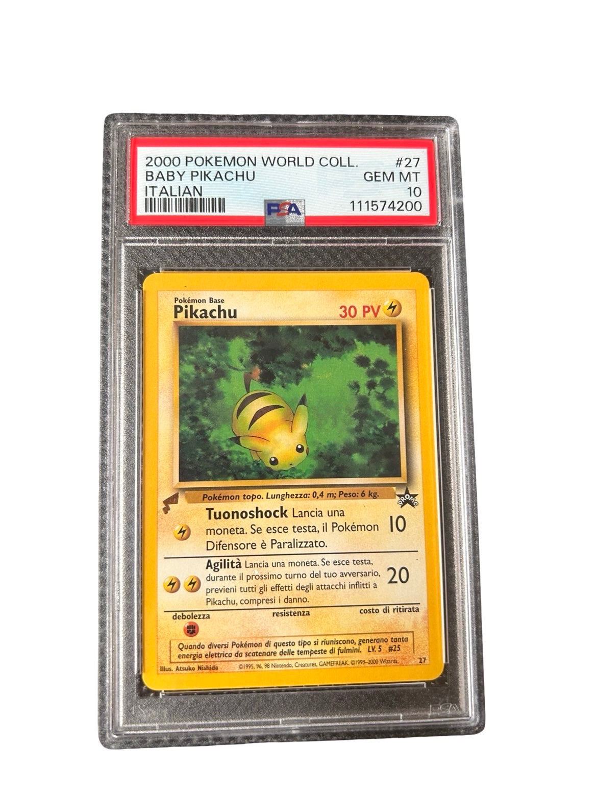 Baby Pikachu PSA10