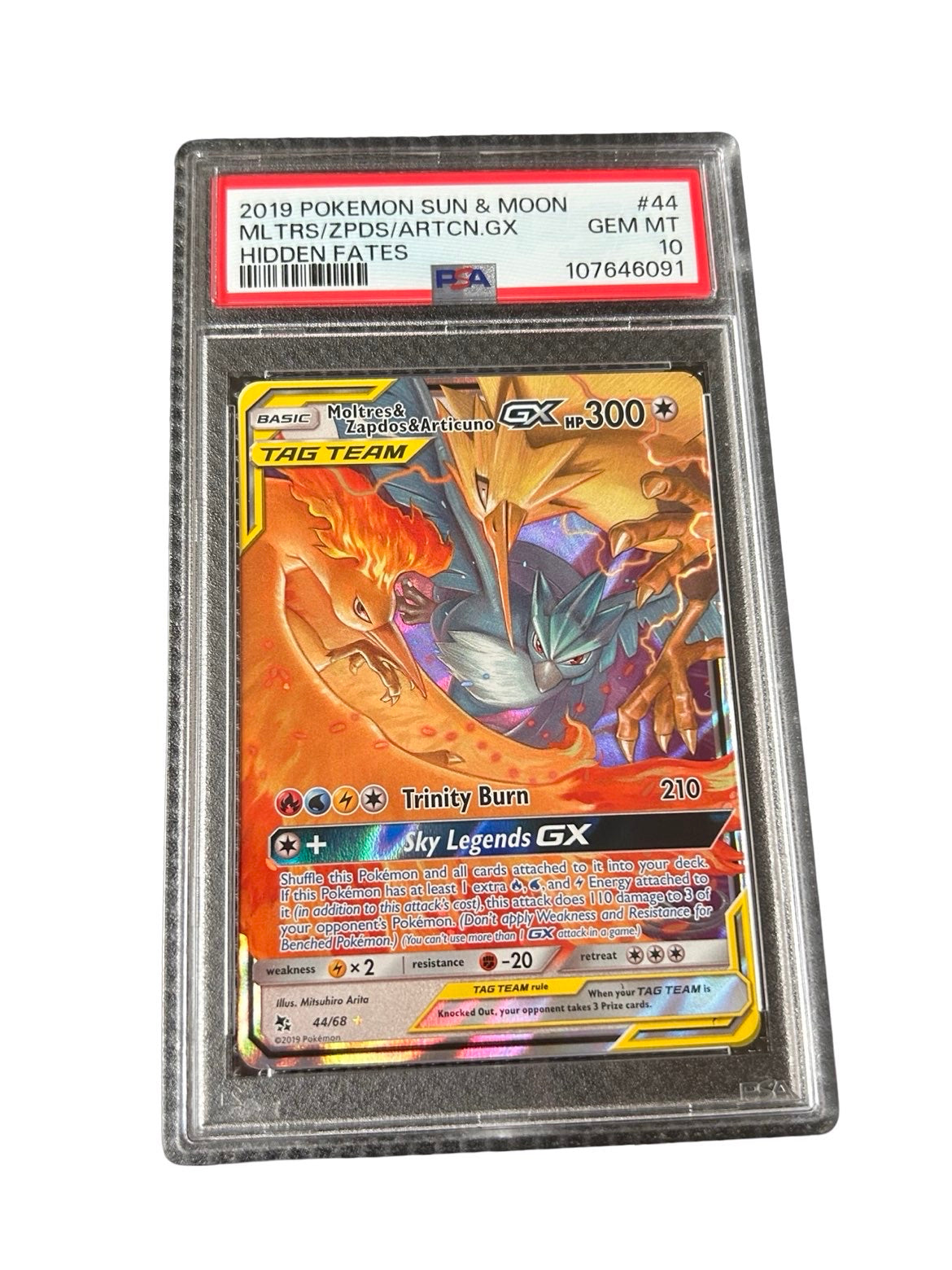 Moltres, Zapdos and Articuno PSA10