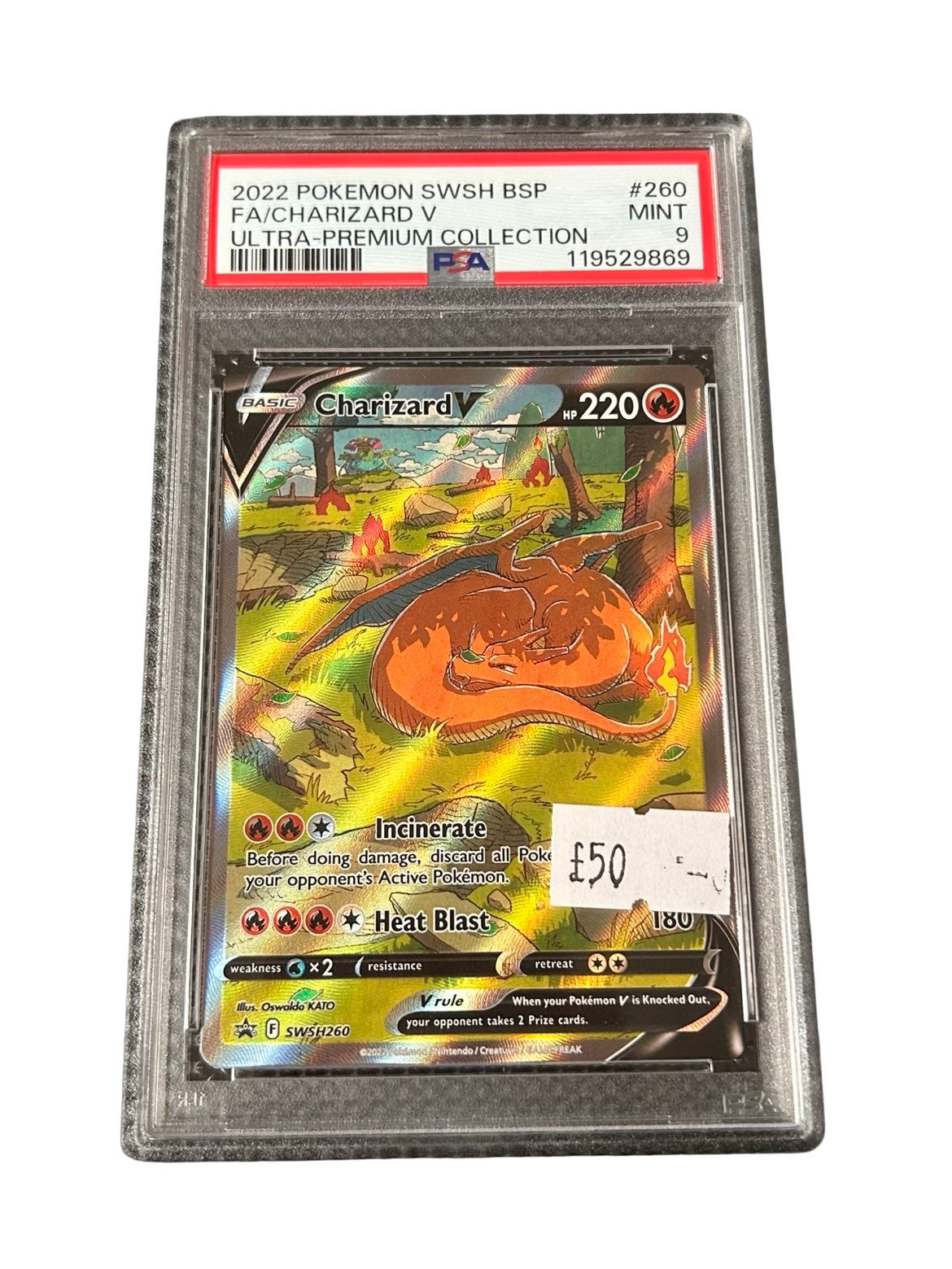 Charizard V UPC - PSA9