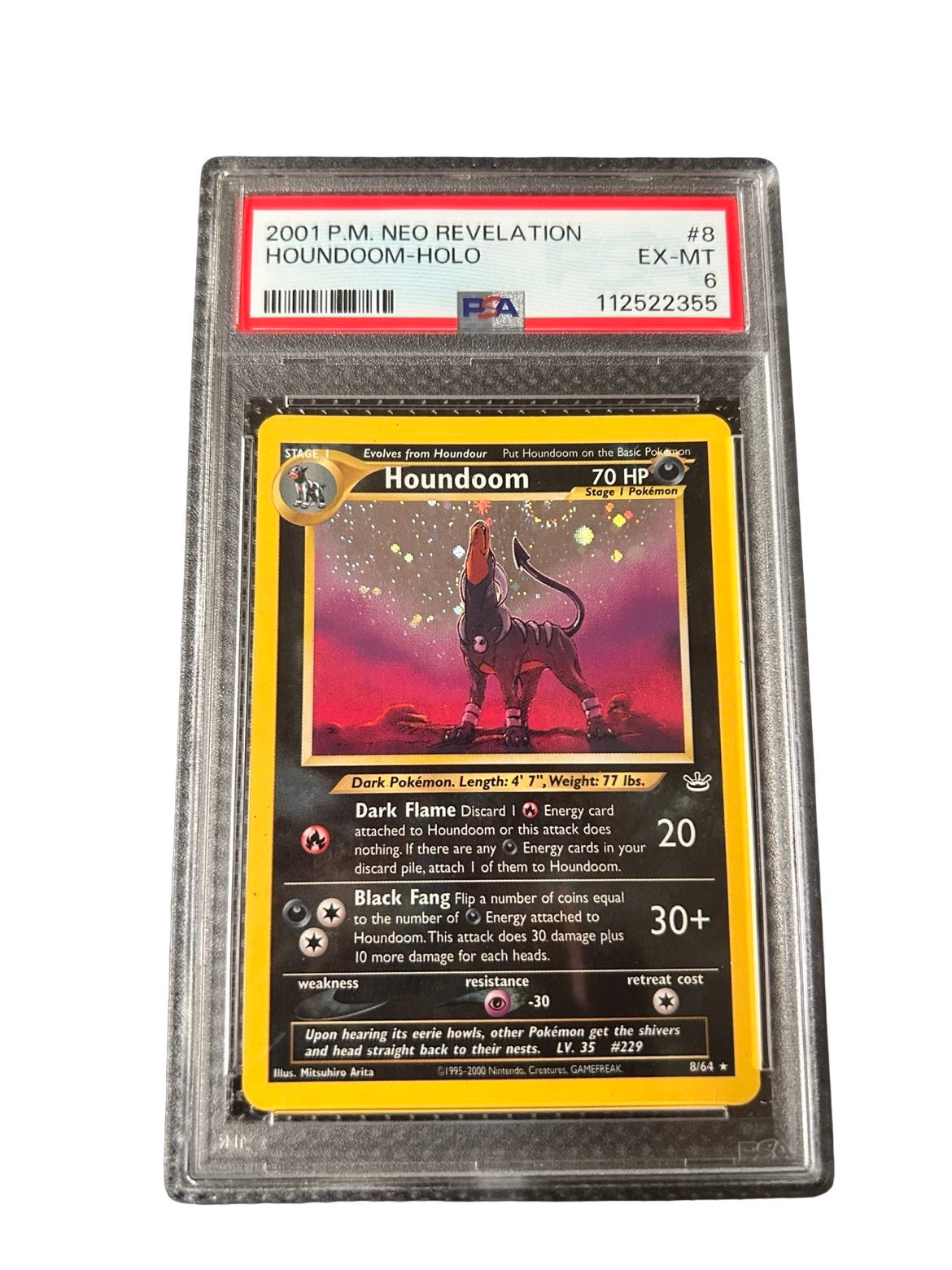 Houndoom Neo revelation Holo PSA6
