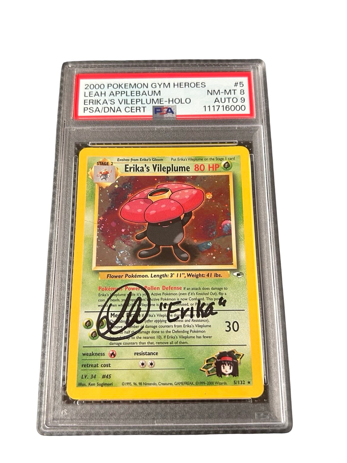 Erika's Vileplume - Leah applebaum auto