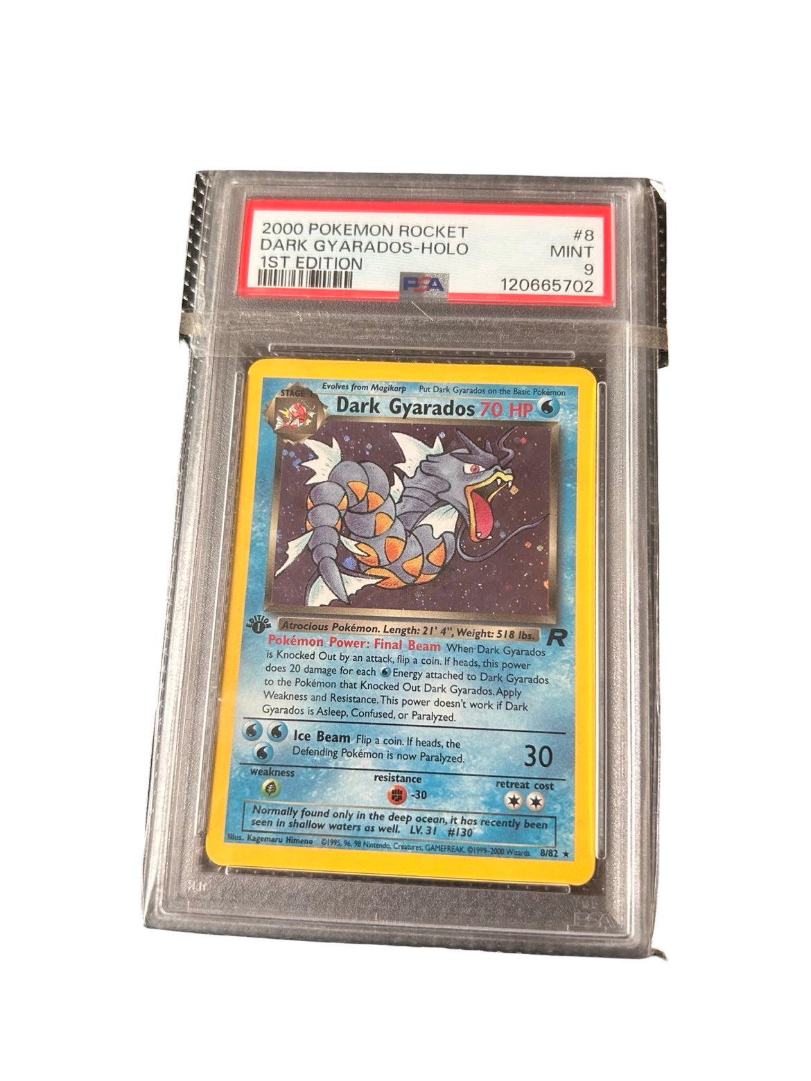Dark Gyarados 1st ed PSA9
