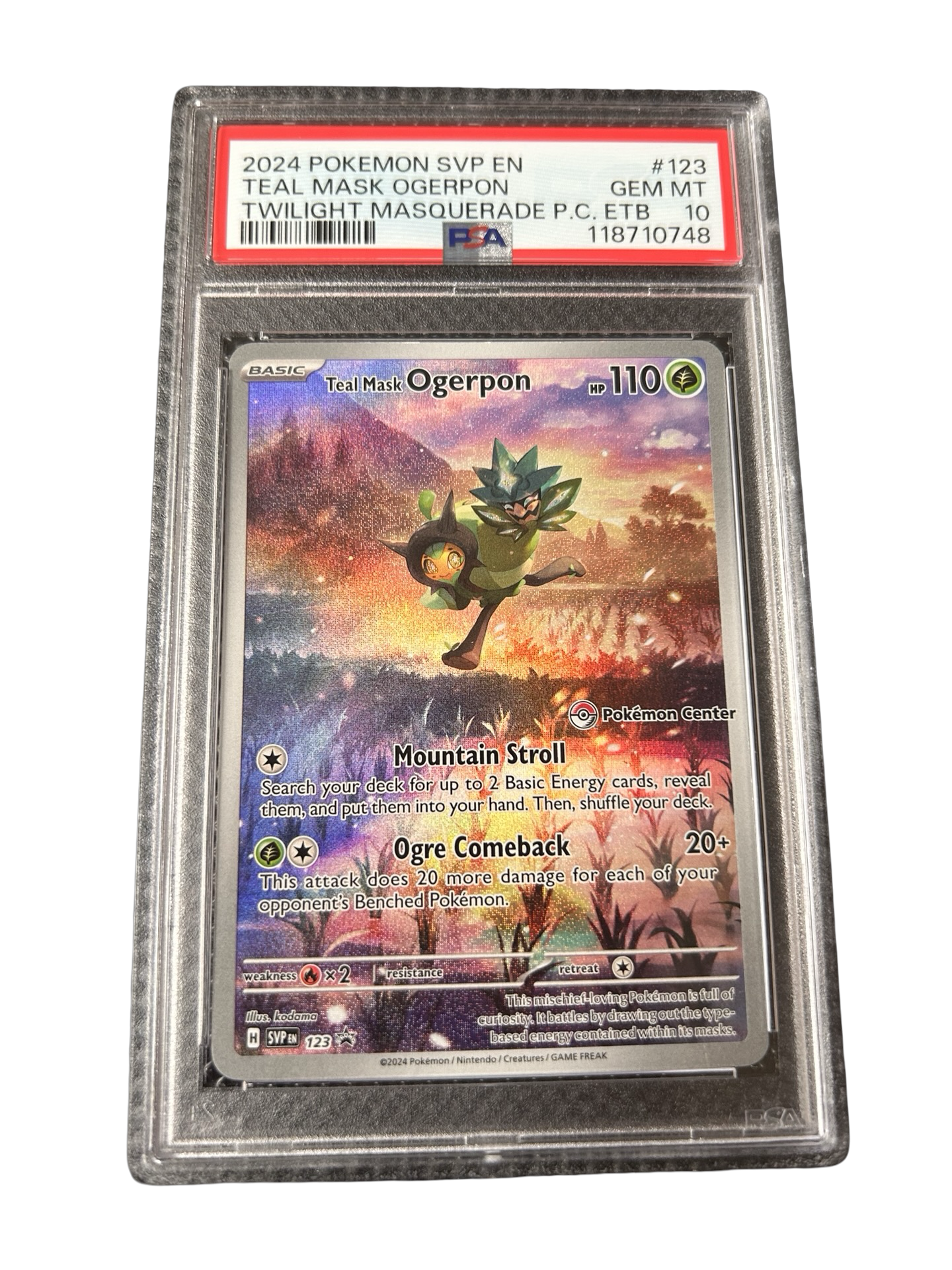 TEAL MASK OGERPON (POKEMON CENTRE) - PSA 10