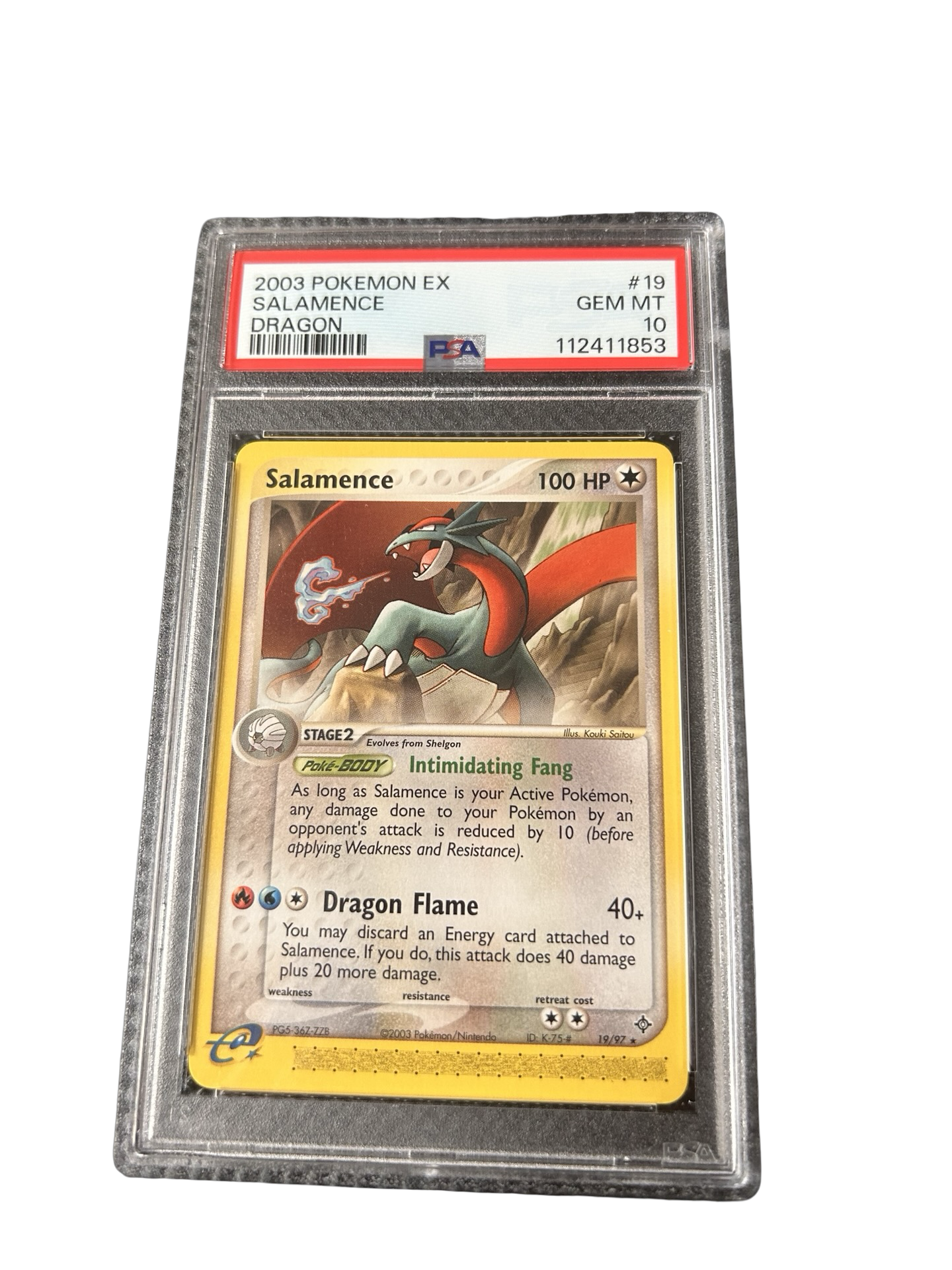 SALAMENCE EX DRAGON - PSA 10