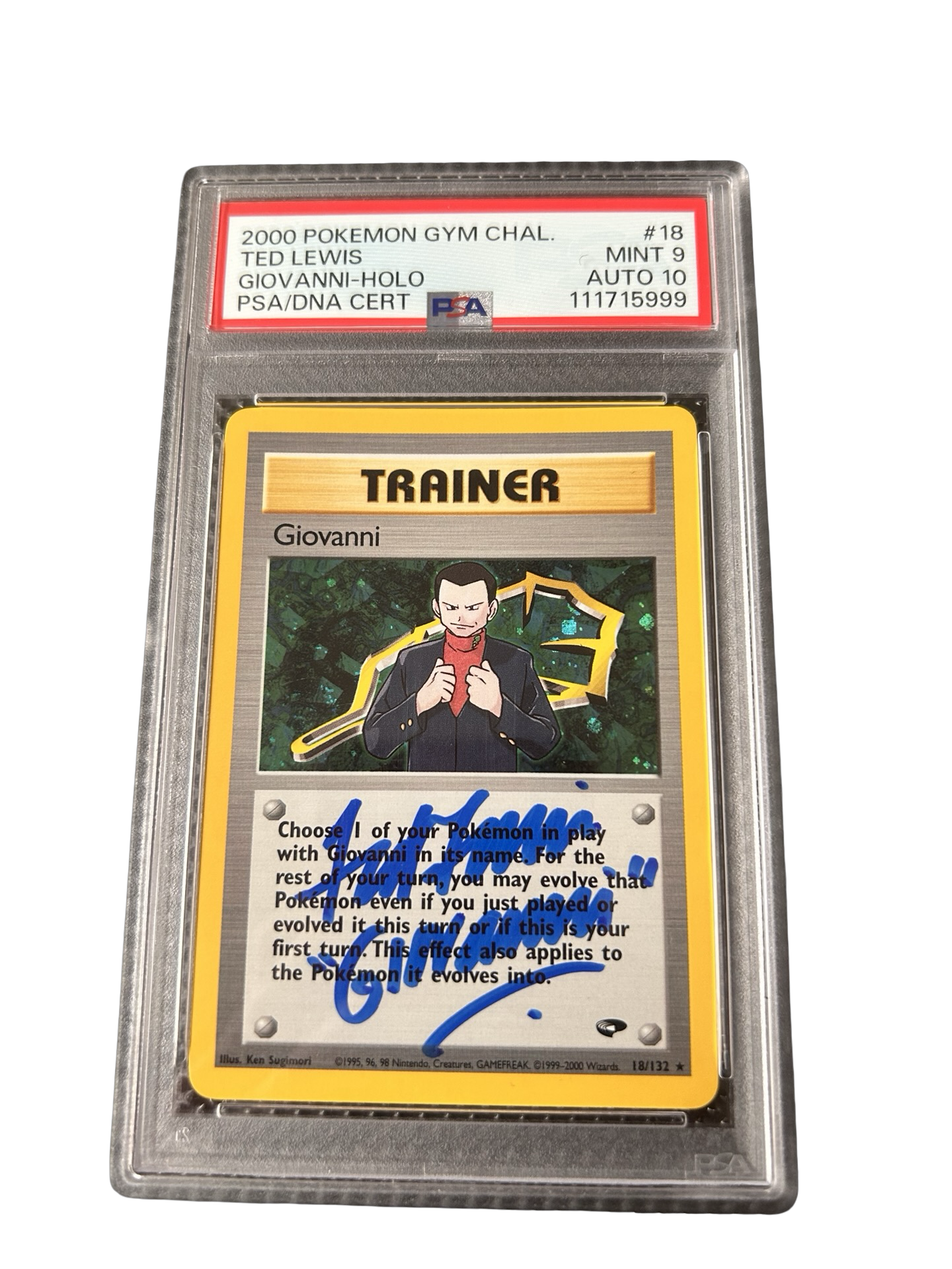 GIOVANNI - SIGNED PSA 9 - AUTO PSA 10