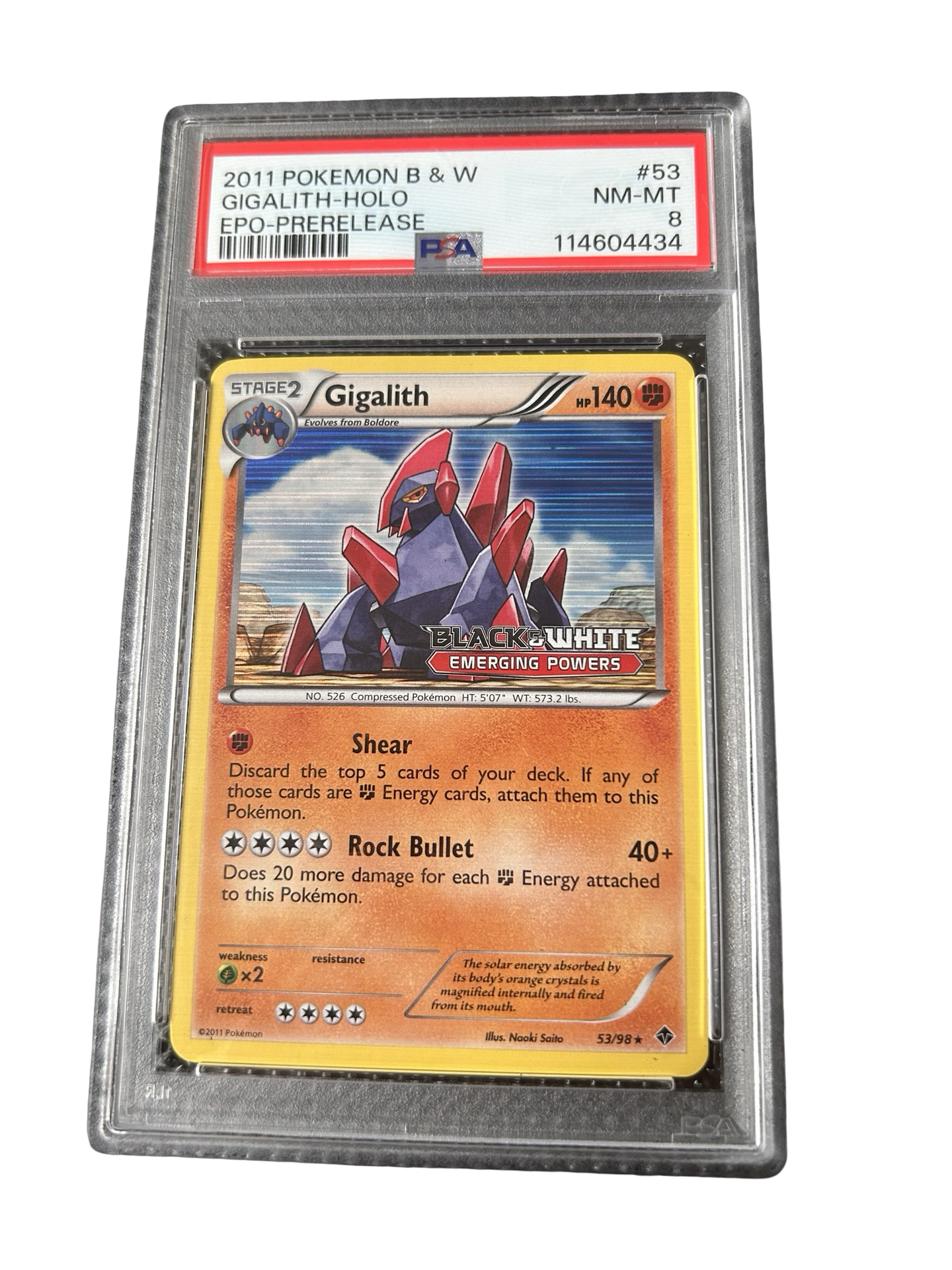GROUDON EMERGING POWERS - PSA 8