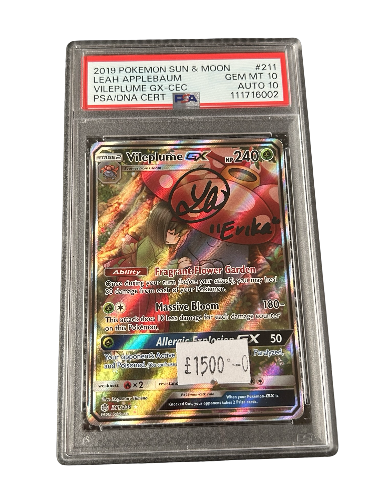 VILEPLUME GX AUTO + PSA 10