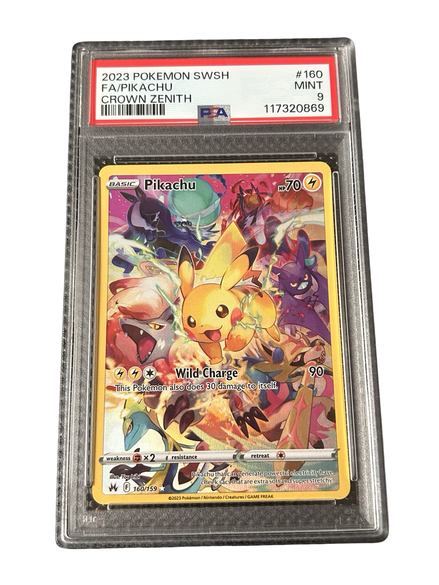 PIKACHU CROWN ZENITH - PSA 9
