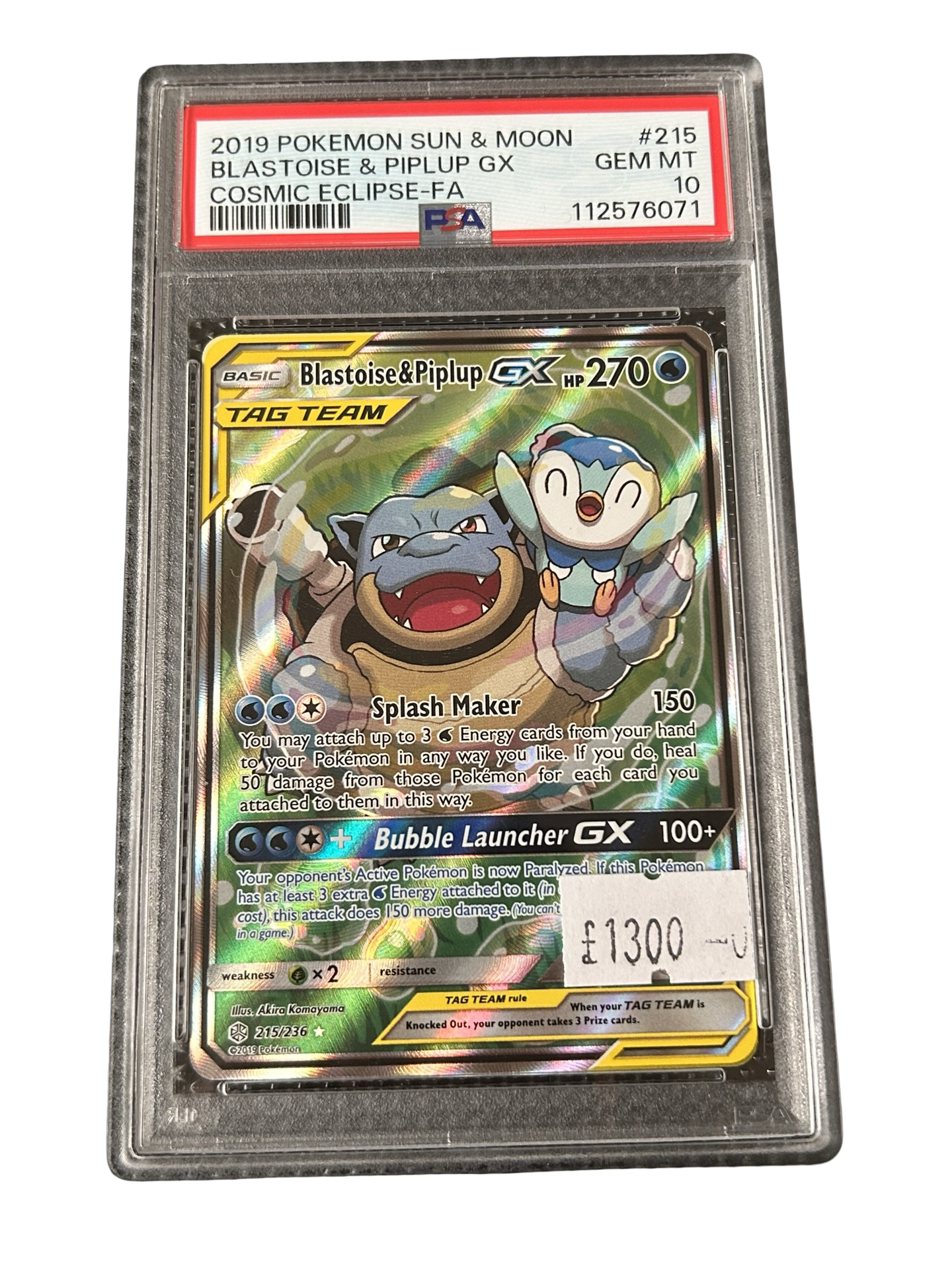 BLASTOISE + PIPLUP PSA 10
