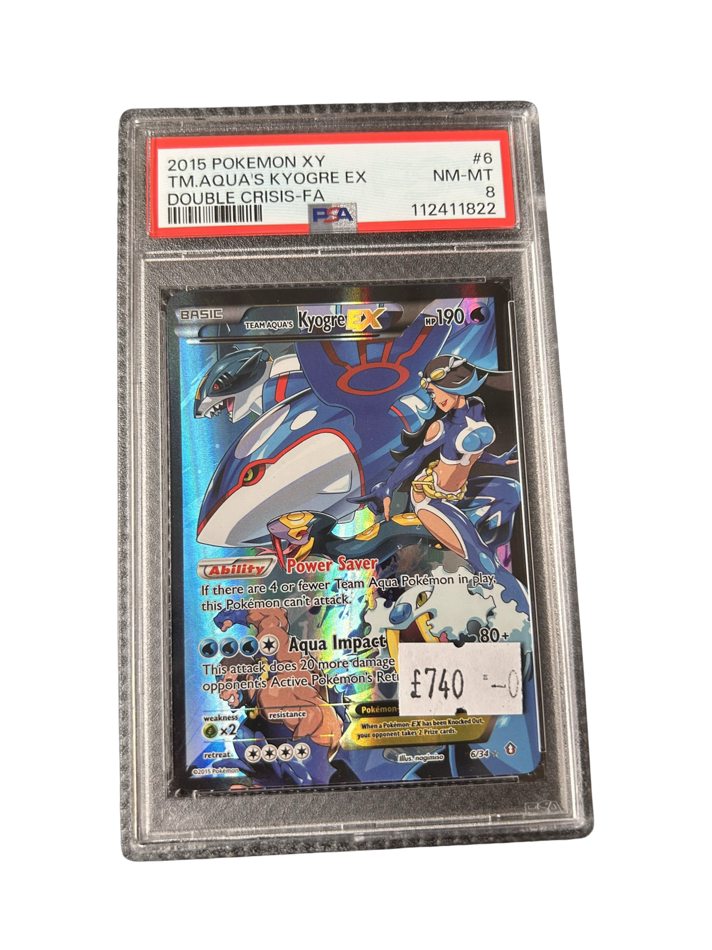 TEAM AQUAS KYOGRE - PSA 8