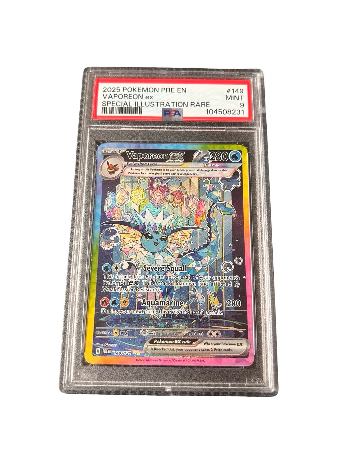 Vaporeon #149 psa9