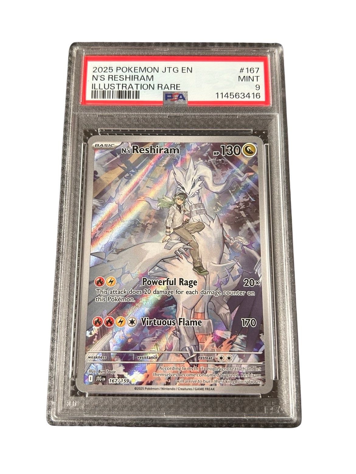 N's Reshiram PSA9