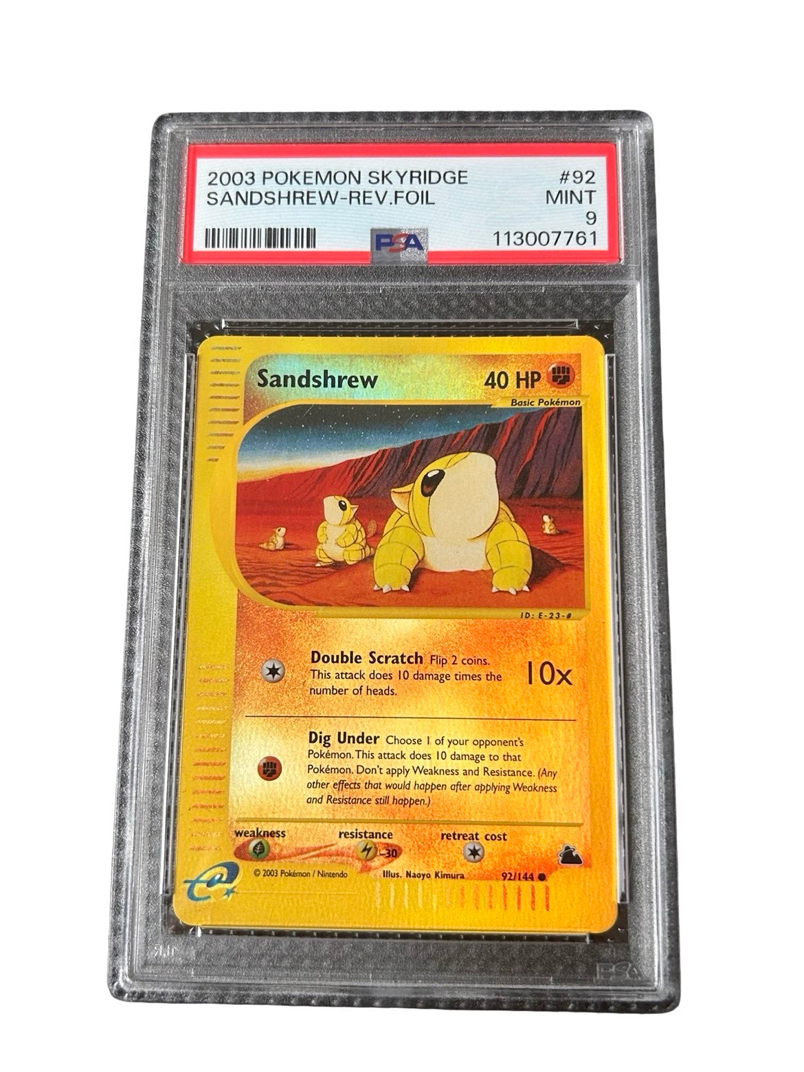 Sandshrew Skyridge PSA9