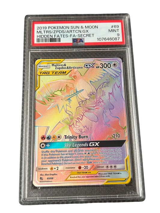 Moltres, Zapdos and Articuno PSA9