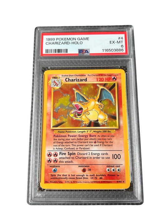 BASE SET CHARIZARD HOLO - PSA6