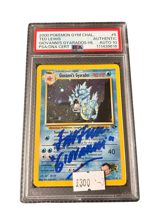 Giovanni's Gyarados - Ted Lewis Auto -AUTO 10