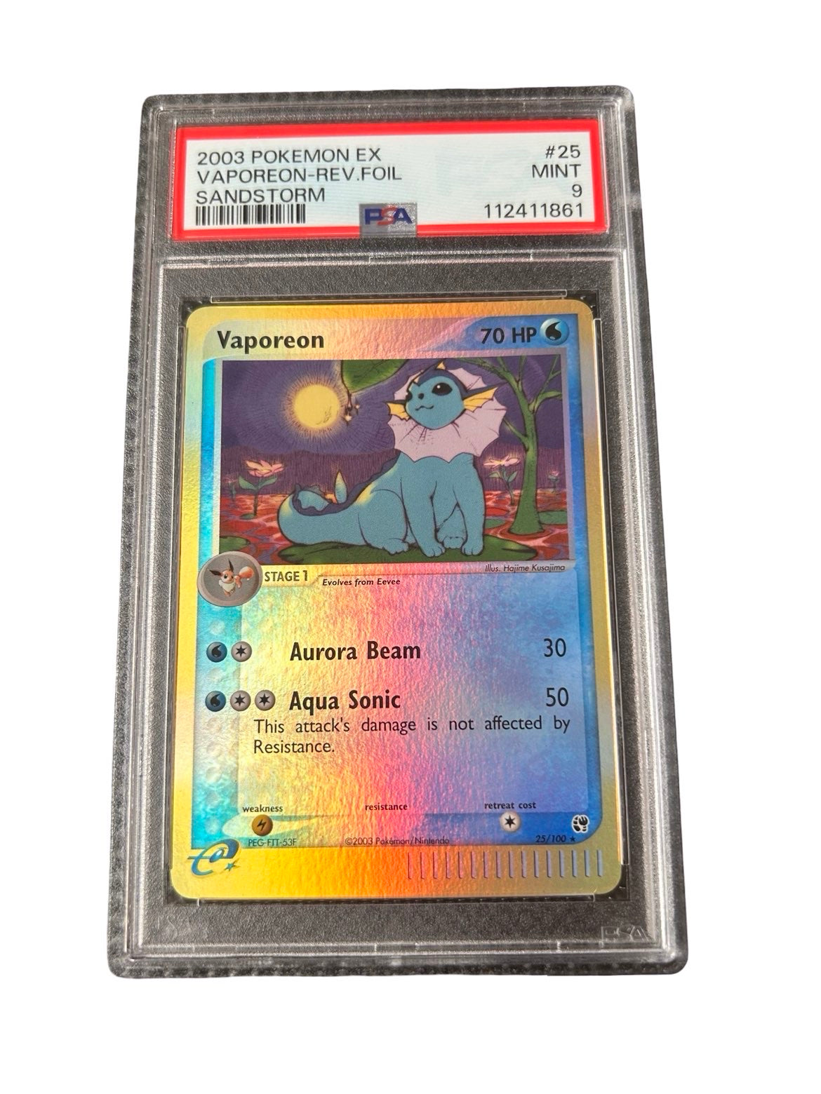 Vaporeon Sandstorm PSA9