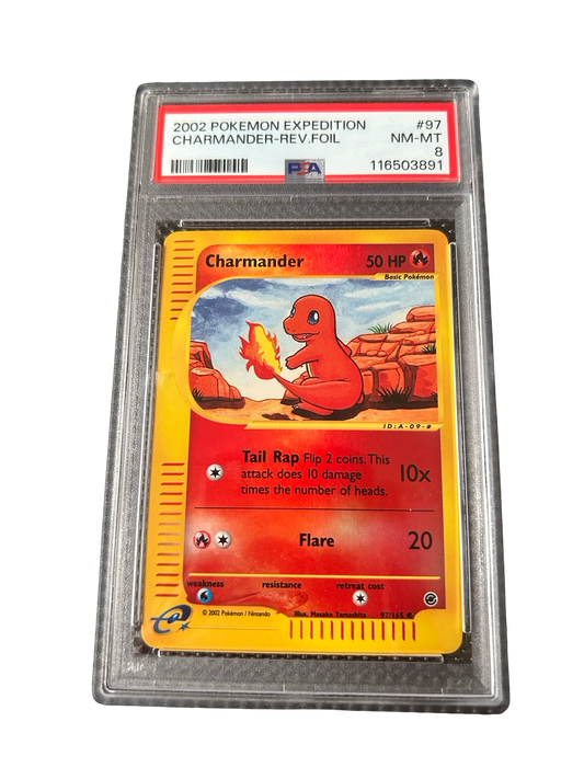 CHARMANDER EXPEDITION REVERSE - PSA 8