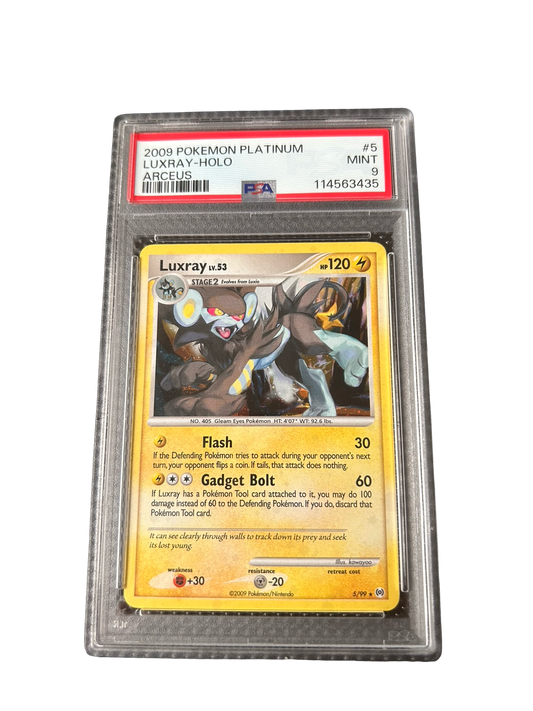 LUXRAY PLATINUM ARCEUS - PSA 9