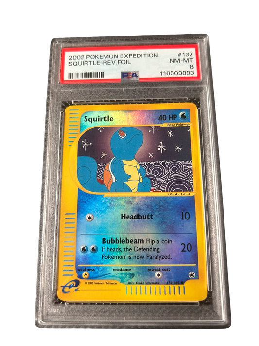 SQUIRTLE EXPEDITION REVERSE - PSA 8