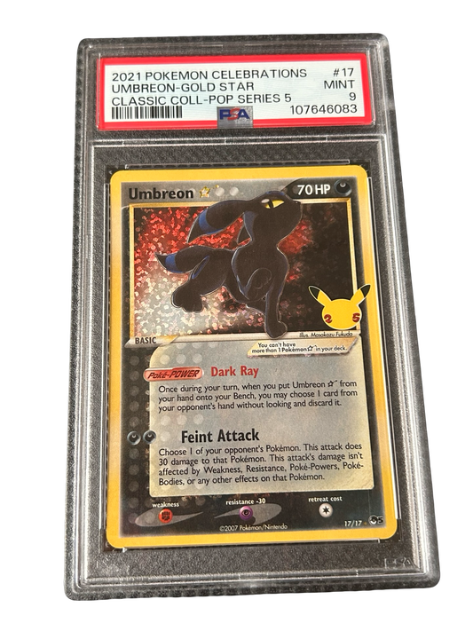 UMBREON GOLD STAR CELEBRATIONS - PSA 9