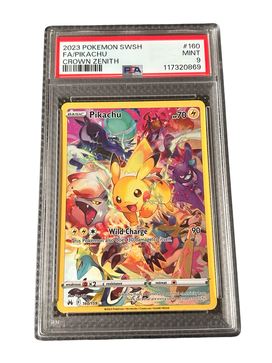 PIKACHU CROWN ZENITH - PSA 9