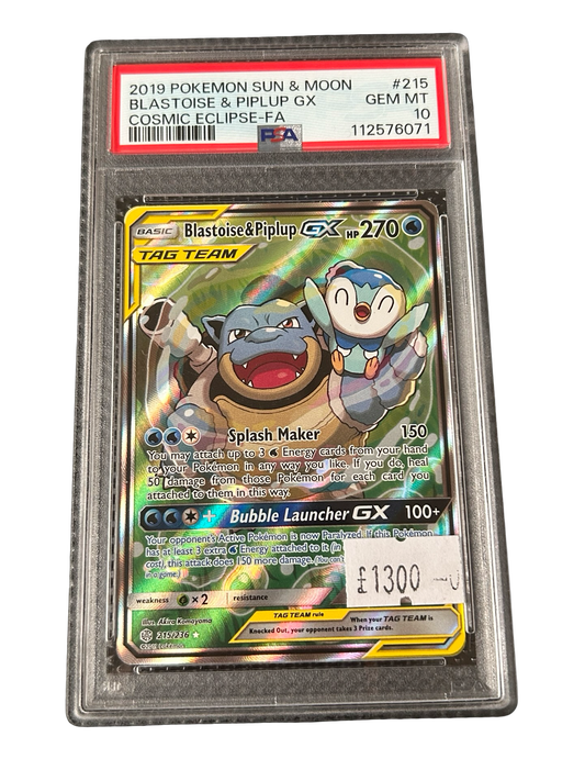 BLASTOISE + PIPLUP PSA 10