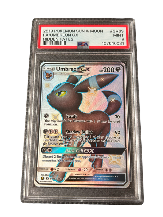 UMBREON HIDDEN FATES - PSA 9